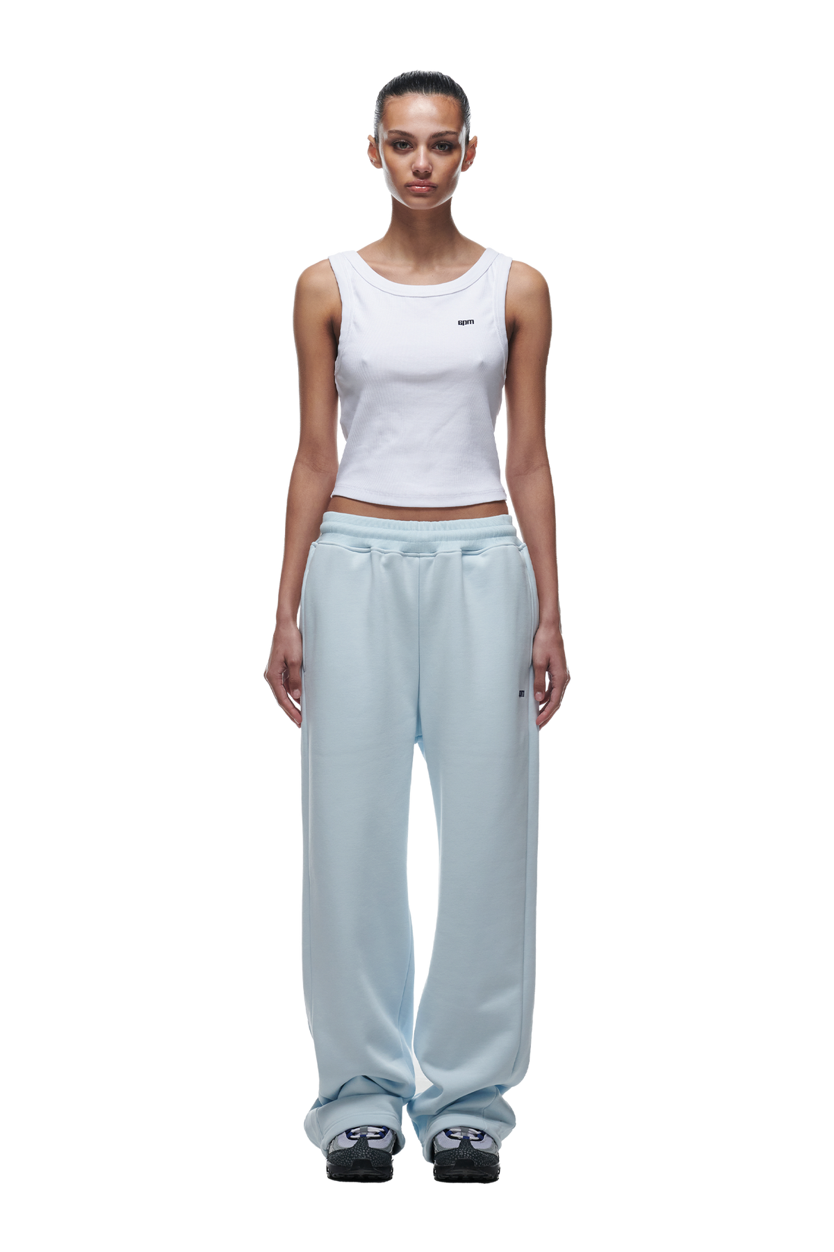 OPEN LEG JOGGER ICE BLUE