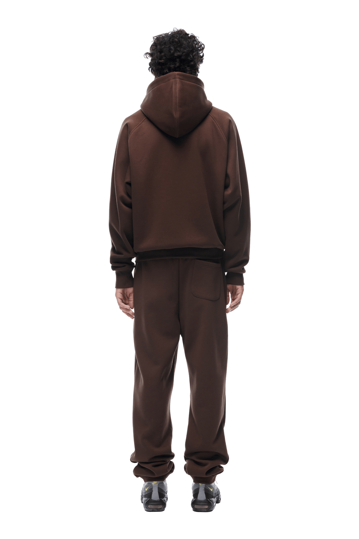 ZIP HOODIE CHOCOLATE BROWN