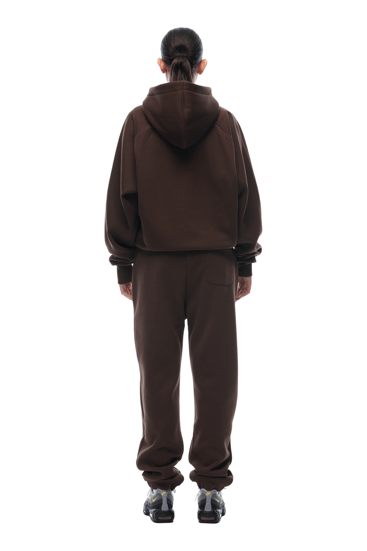 ZIP HOODIE CHOCOLATE BROWN